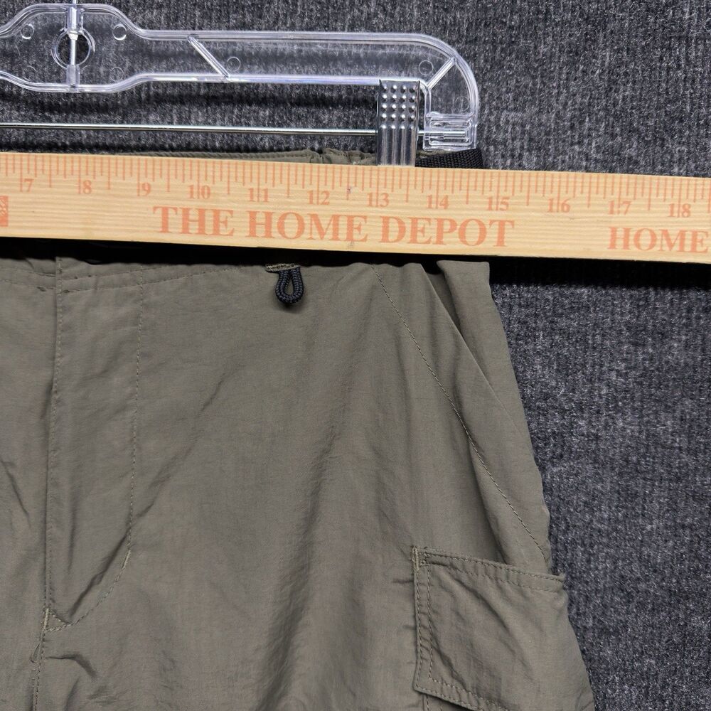 REI Sahara Womens 4 Convertible Cargo Pants Zip Off Hiking Shorts Nylon Green - Picture 16 of 16